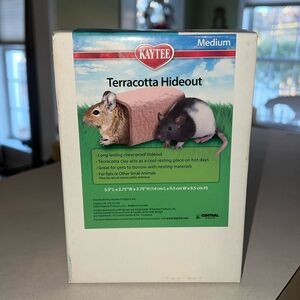 Kaytee terra-cotta hideout or hamsters, gerbils, & other small animals NEW box